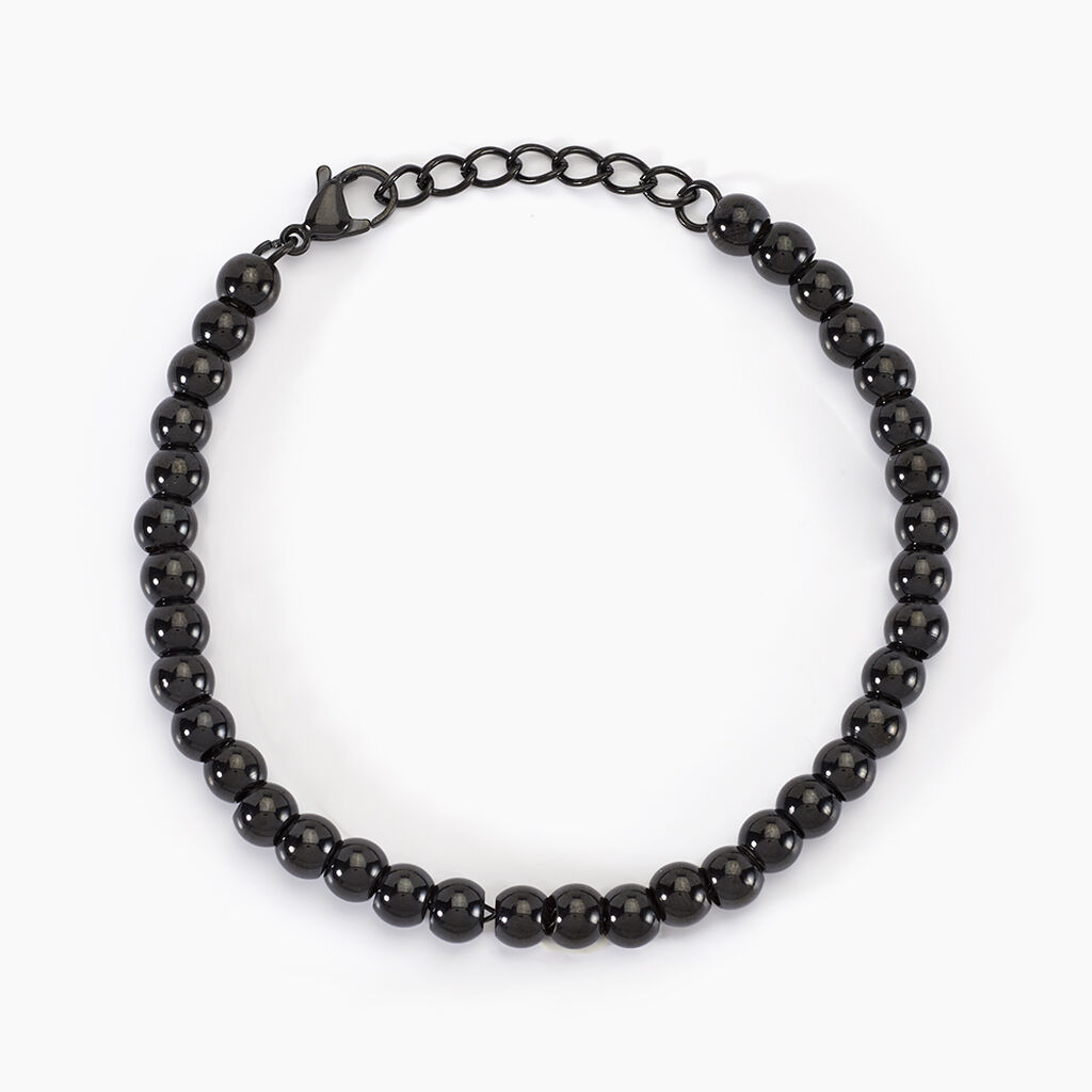 Bracelet Acier Noir Daryll - Bracelets cha&icirc;nes Homme | Marc Orian