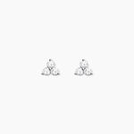 Boucles D'oreilles Puces Thylane Argent Blanc Oxyde De Zirconium - Puces Femme | Marc Orian