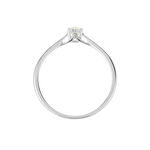 Bague Solitaire Or Blanc Solenia Diamant - Parures de mariage Femme | Marc Orian