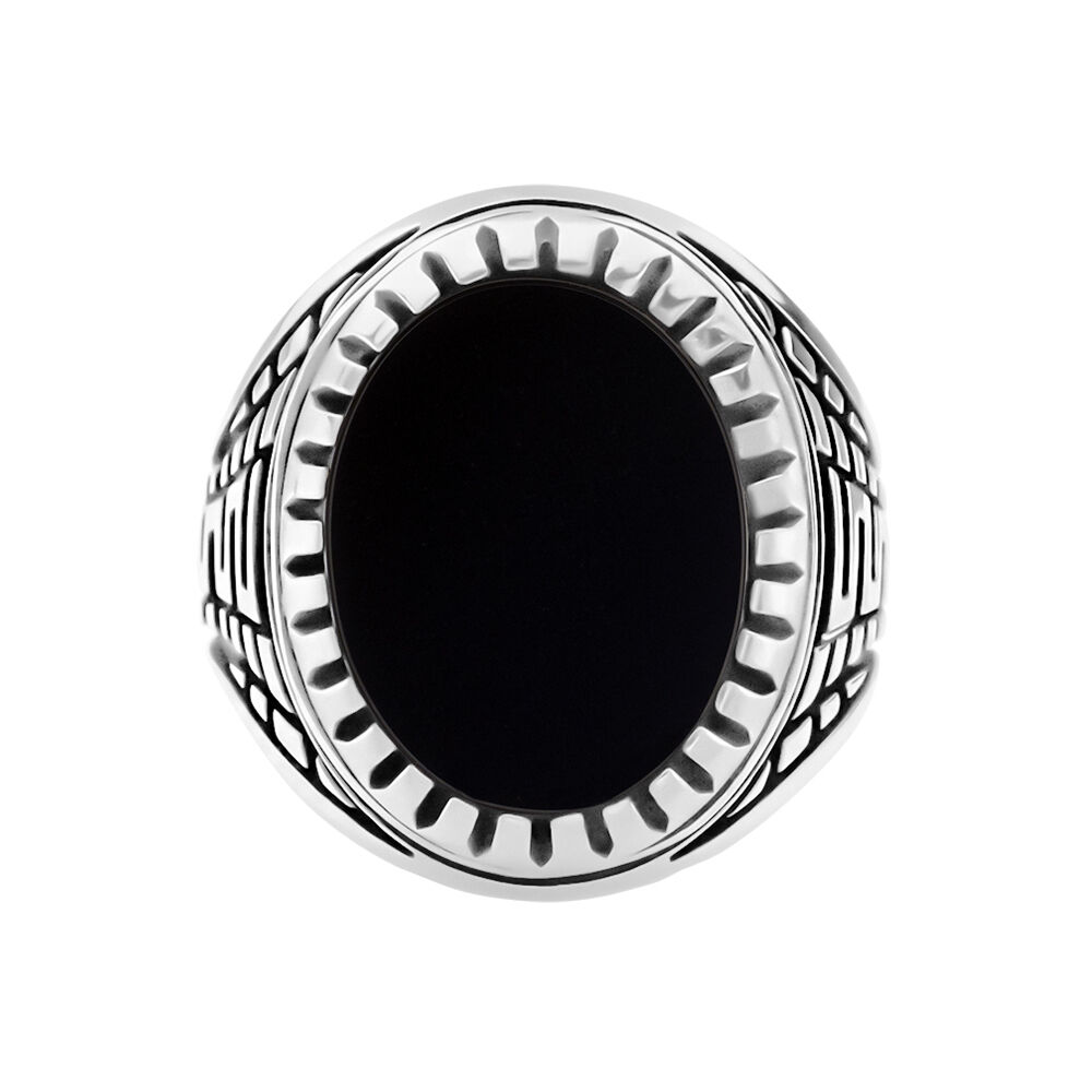 Bague Thimeo Argent Blanc Onyx - Bagues de promesse Homme | Marc Orian