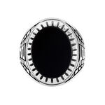 Bague Thimeo Argent Blanc Onyx - Bagues de promesse Homme | Marc Orian