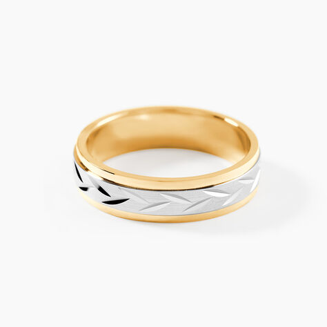Alliance Effet Epi Mat Or Bicolore - Alliances duo Unisex | Marc Orian