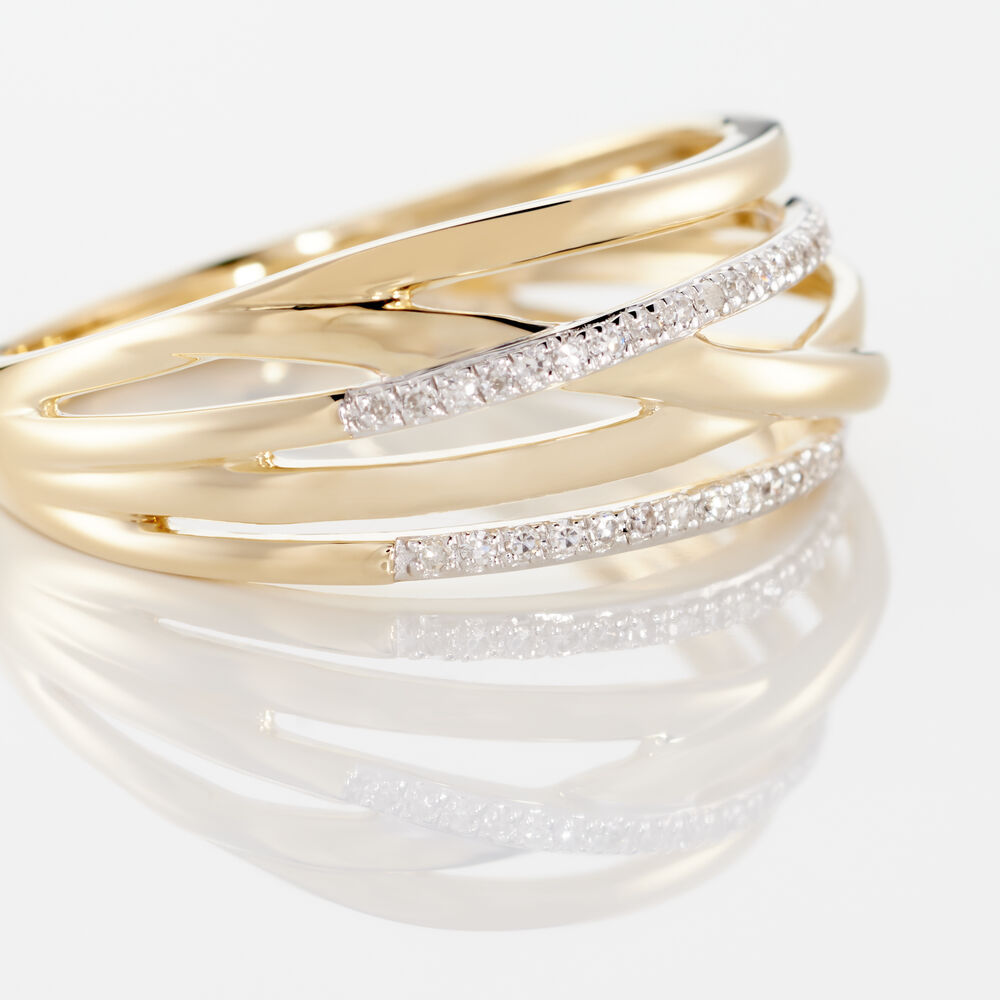 Bague Presilia Or Jaune Diamant - Parures de mariage Femme | Marc Orian