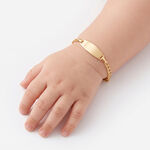 Bracelet Identit&eacute; Fanelia Maille Marine Or Jaune - Gourmettes Enfant | Marc Orian
