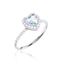 Bague Ashraf Or Blanc Topaze Et Oxyde - Bagues Femme | Marc Orian