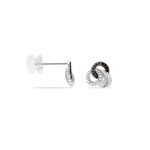 Boucles D'oreilles Puces Dassine Or Blanc Diamant - Puces Femme | Marc Orian