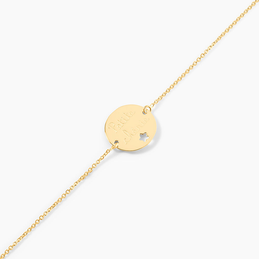 Bracelet Benedicte Message Or Jaune - Bracelets Medailles Enfant | Marc Orian