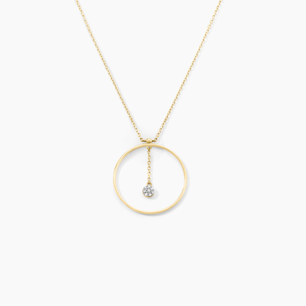 Collier Circlea Or Jaune Diamant - Colliers avec pierres Femme | Marc Orian