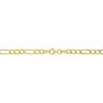 Collier Or Jaune Cameo Maille Altern&eacute;e 1/3 - Chaines Homme | Marc Orian
