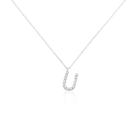 Collier Oran Or Blanc Diamant - Colliers avec pierres Femme | Marc Orian
