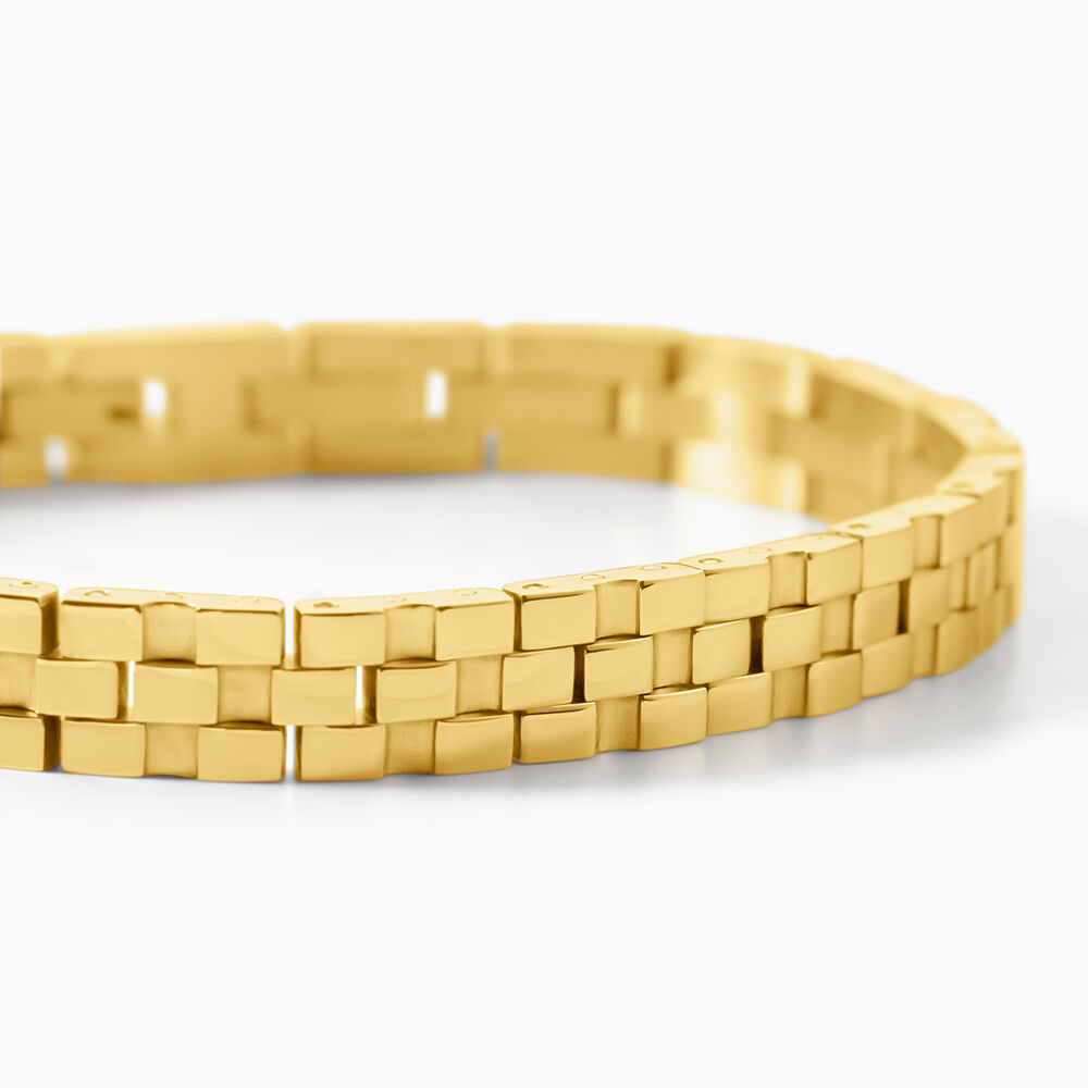 Bracelet Jourdan Manathan Acier Dor&eacute; - Bracelets cha&icirc;nes Homme | Marc Orian