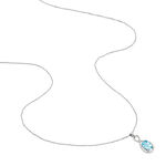 Collier Passion Or Blanc Topaze Et Oxyde De Zirconium - Colliers avec pierres Femme | Marc Orian