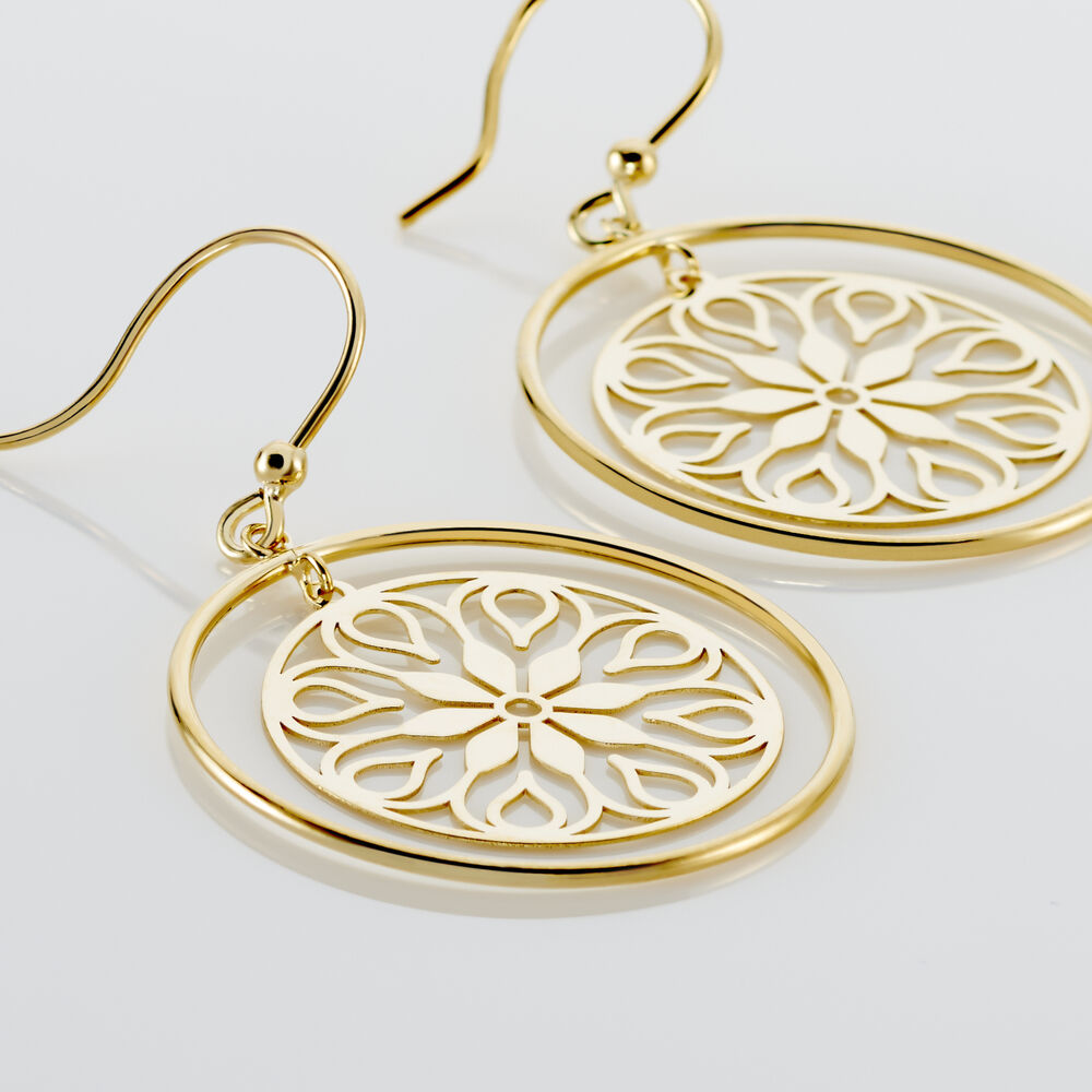 Boucles D'oreilles Pendantes Rosamund Or Jaune - Pendantes Femme | Marc Orian