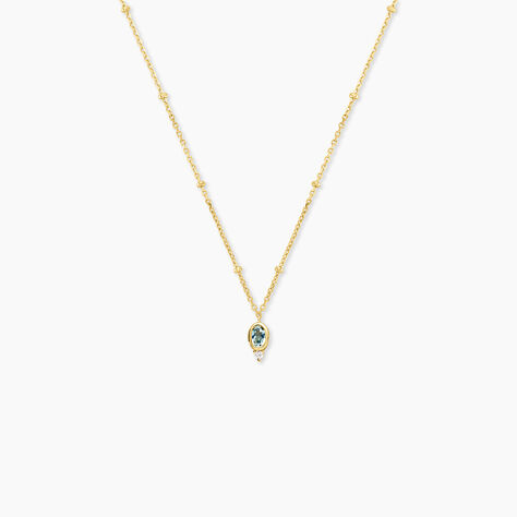Collier Poem Argent Jaune Topaze Oxyde De Zirconium - Colliers avec pierres Femme | Marc Orian