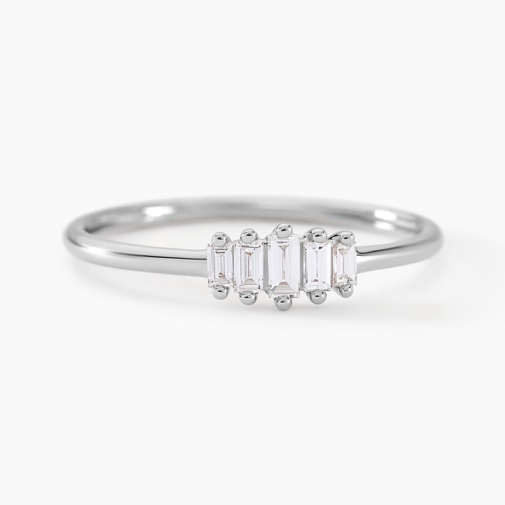 Bague Gal Argent Blanc Diamant Synthétique - Bagues avec pierre Femme | Marc Orian