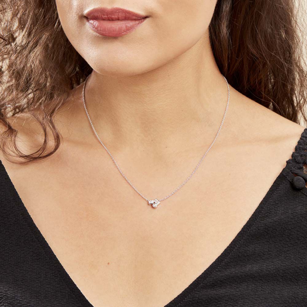 Collier Argent Duredle Oxydes De Zirconium - Colliers avec pierres Femme | Marc Orian