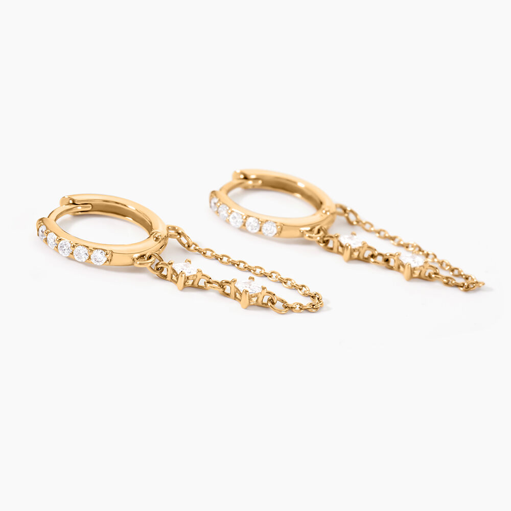 Cr&eacute;oles Marisol Plaqu&eacute; Or Jaune Oxyde De Zirconium - Cr&eacute;oles Femme | Marc Orian