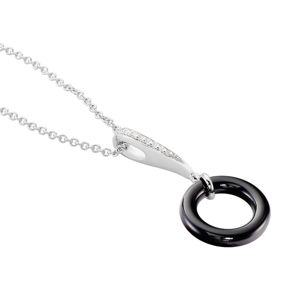 Collier Delphinia Argent Blanc Oxyde De Zirconium - Colliers avec pierres Femme | Marc Orian