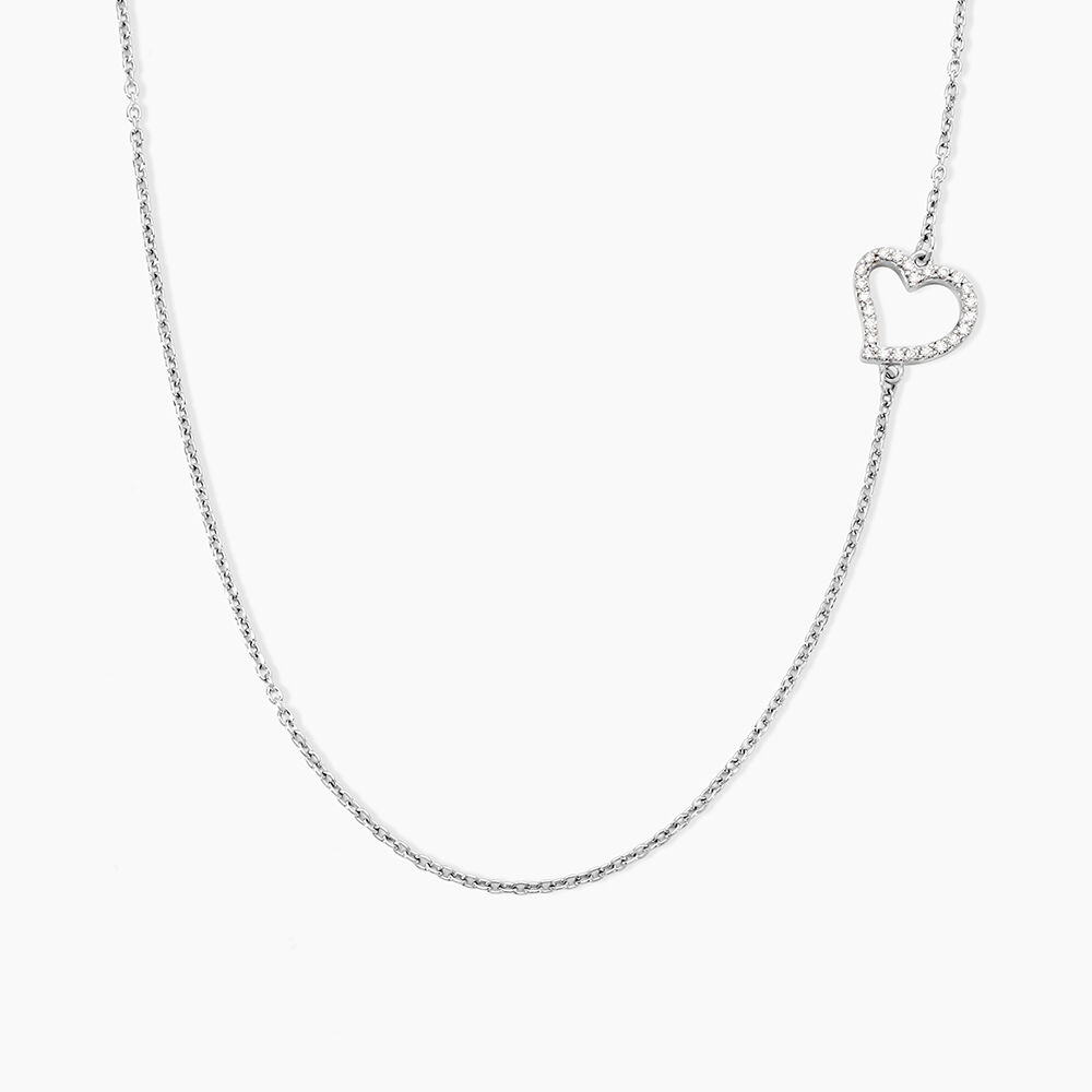 Collier Tahis Argent Blanc Oxyde De Zirconium - Colliers avec pierres Femme | Marc Orian