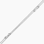 Cha&icirc;ne De Cheville Noelle Argent Blanc - Chaines de cheville Femme | Marc Orian