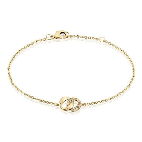 Bracelet Plaqué Or Jaune Amato Oxydes De Zirconium - Bracelets chaînes Femme | Marc Orian