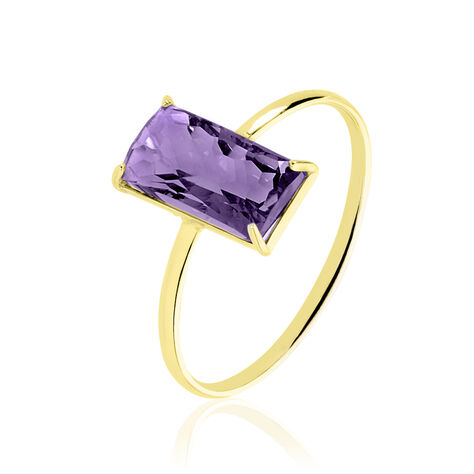 Bague Or Jaune Amethyste - Bagues pierres fines Femme | Marc Orian