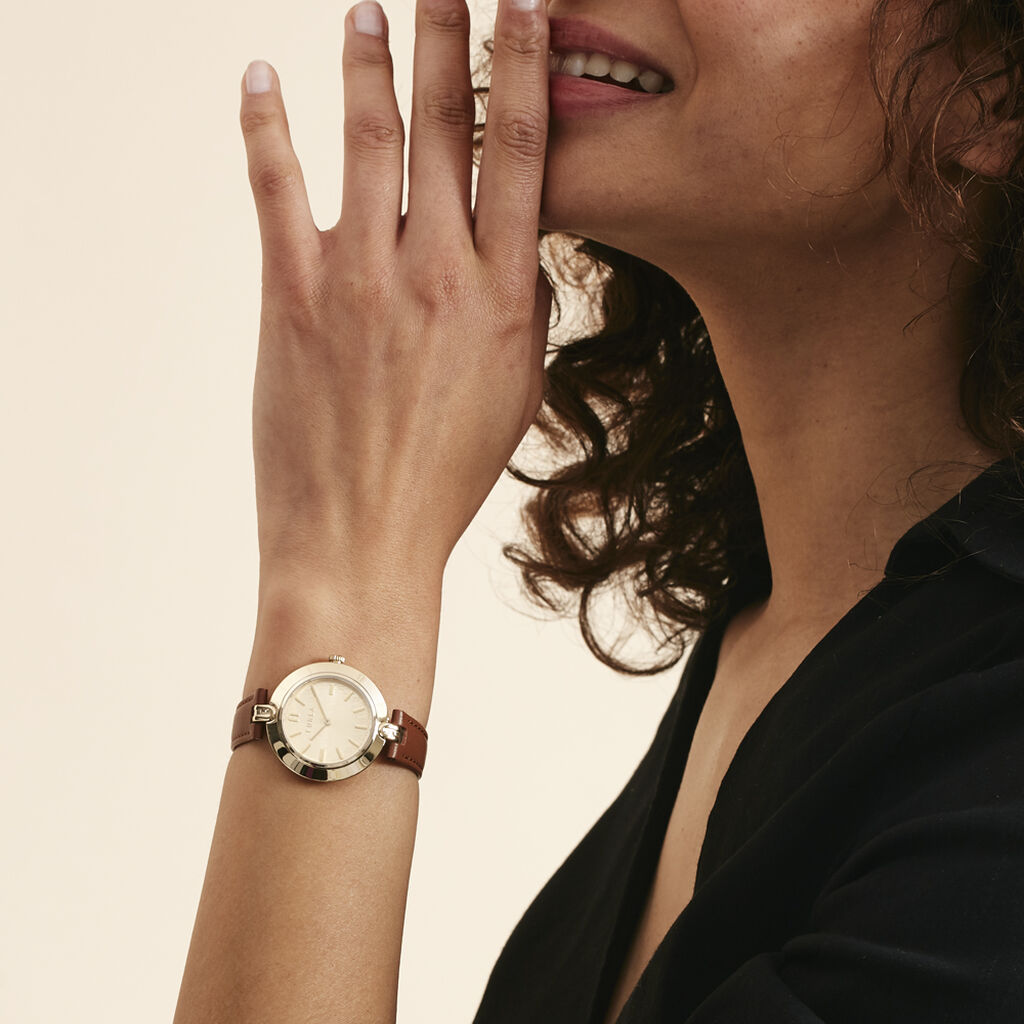 Montre Furla Logo Links Doré - Montres classiques Femme | Marc Orian