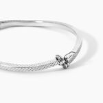 Bracelet Jonc Safietouae Argent Blanc - Bracelets joncs Femme | Marc Orian