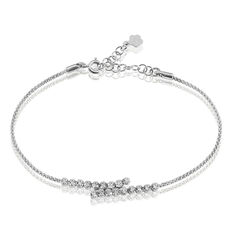 Bracelet Shirley Argent Blanc Oxyde De Zirconium - Bracelets chaînes Femme | Marc Orian