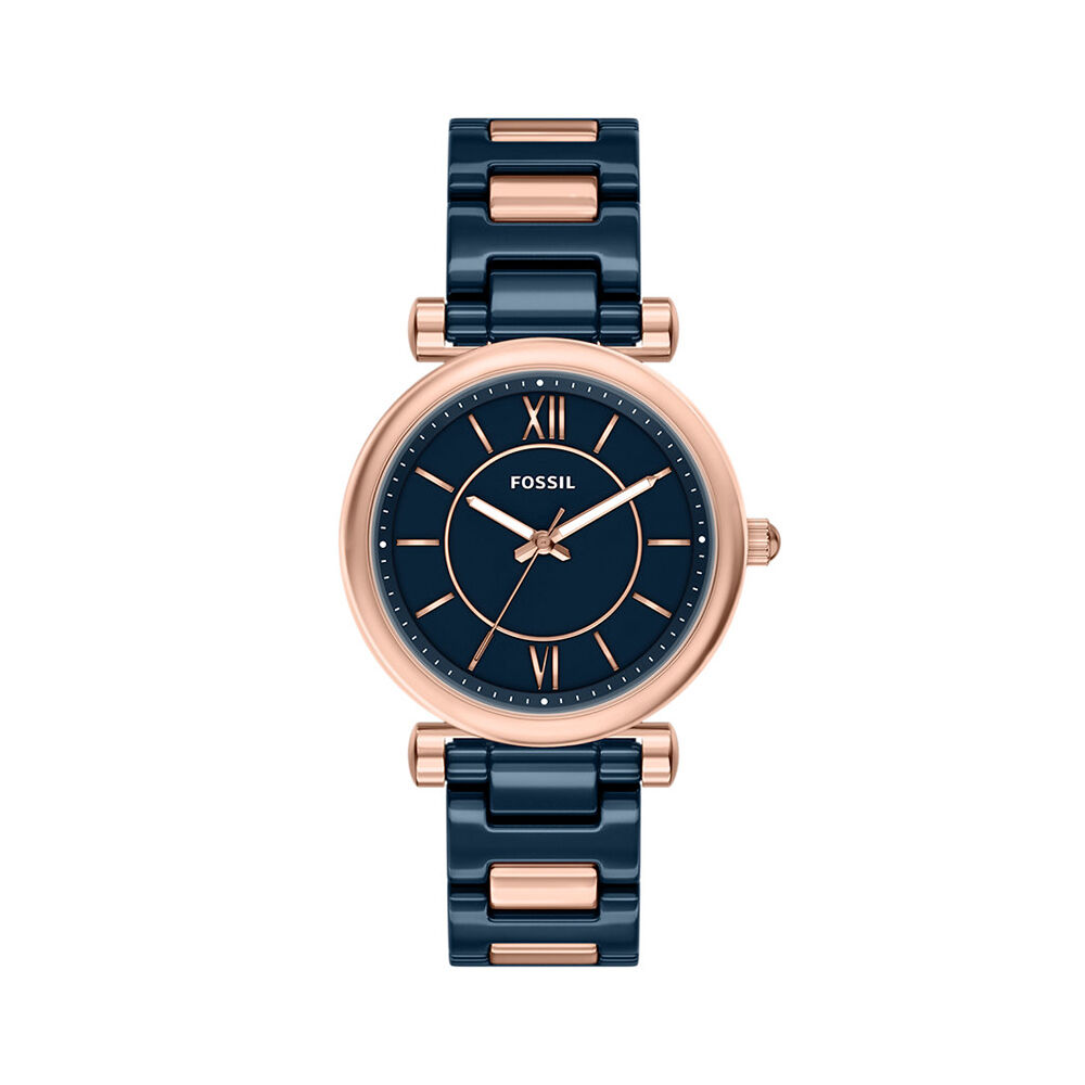 Montre Fossil Carlie 38 Bleu - Montres &eacute;tanches Femme | Marc Orian