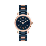 Montre Fossil Carlie 38 Bleu - Montres &eacute;tanches Femme | Marc Orian
