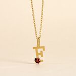 Pendentif Helidie Coccinelle Lettre Or Jaune - Pendentifs Enfant | Marc Orian