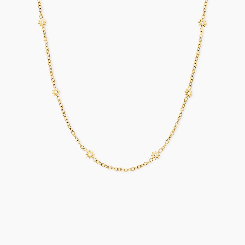 Collier Alma Acier Jaune Cristal - Colliers avec pierres Femme | Marc Orian