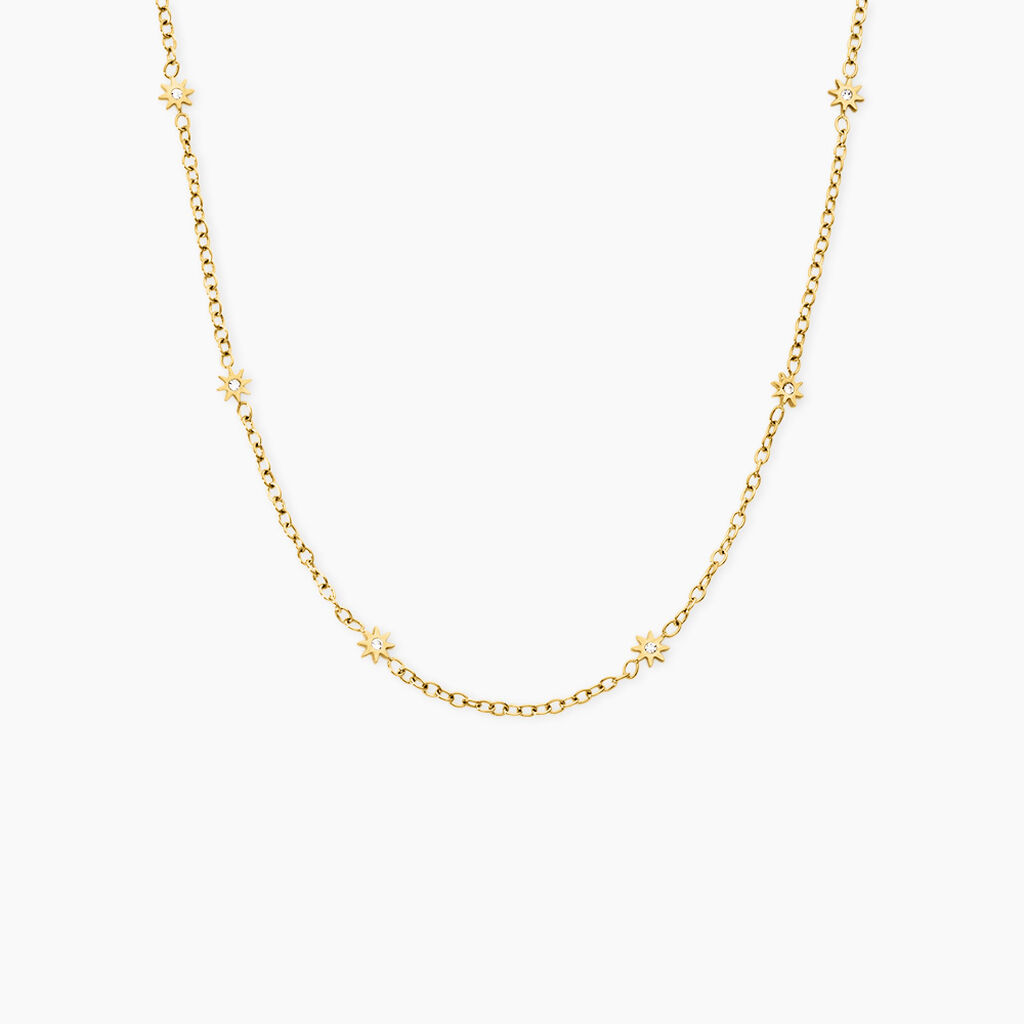 Collier Alma Acier Jaune Cristal - Colliers avec pierres Femme | Marc Orian