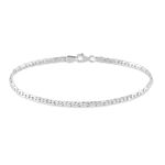 Bracelet Ivy Maille Haricot Or Blanc - Bracelets mailles Femme | Marc Orian