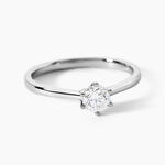 Bague Athena Platine Blanc Diamant - Parures de mariage Femme | Marc Orian