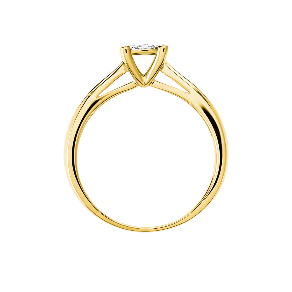 Bague Solitaire Artemis Or Jaune Diamant - Parures de mariage Femme | Marc Orian