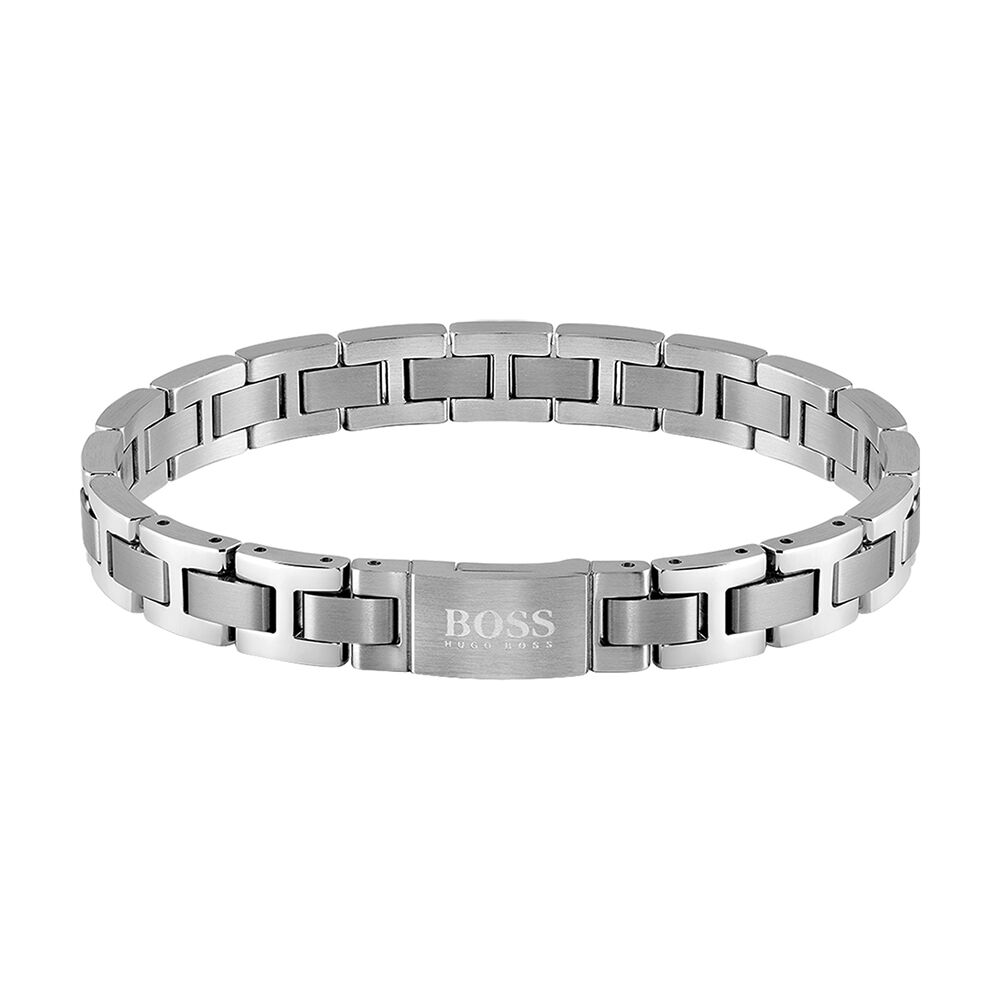 Bracelet Boss Links Essentials Acier Blanc - Bracelets chaînes Homme | Marc Orian