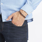 Bracelet Acier Blanc Benito - Bracelets cuir Homme | Marc Orian