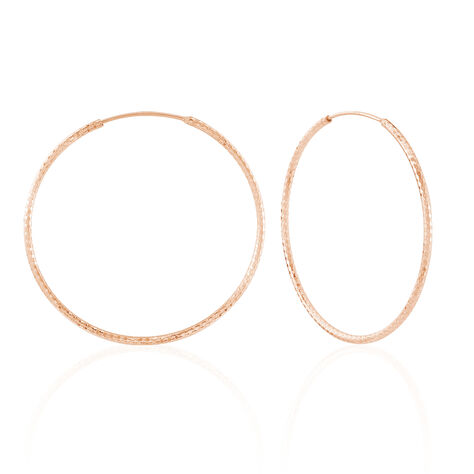 Creoles Argent Rose Agathe - Créoles Femme | Marc Orian
