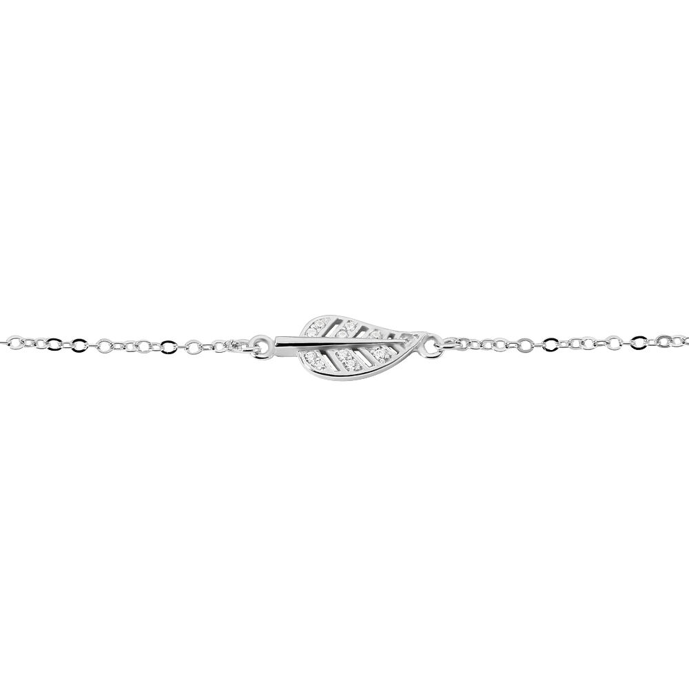 Bracelet Rachel Argent Blanc Oxyde De Zirconium - Bracelets chaînes Femme | Marc Orian