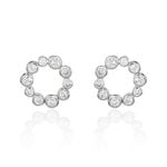 Boucles D'oreilles Puces Ryo Argent Blanc Oxyde De Zirconium - Puces Femme | Marc Orian