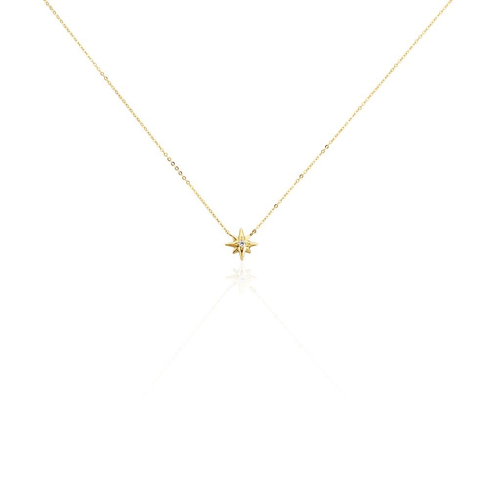 Collier Alastar Or Jaune Oxyde De Zirconium - Colliers avec pierres Femme | Marc Orian