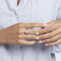 Bague Or Blanc Poemoana Oxydes - Bagues Solitaire Femme | Marc Orian