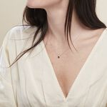 Collier Cadell Argent Blanc Oxyde De Zirconium Noir - Colliers solitaires Femme | Marc Orian