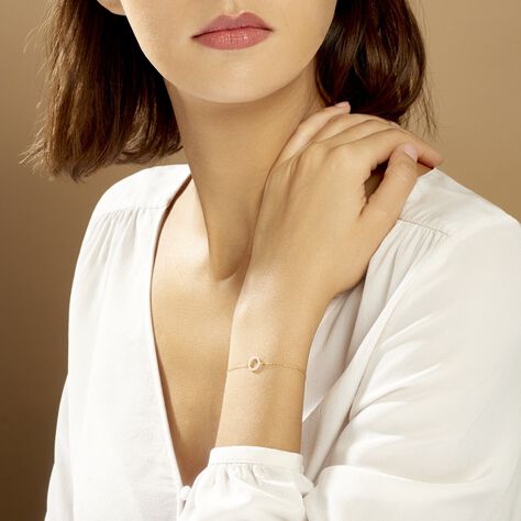 Bracelet Lim Or Jaune Oxyde De Zirconium - Bracelets chaînes Femme | Marc Orian