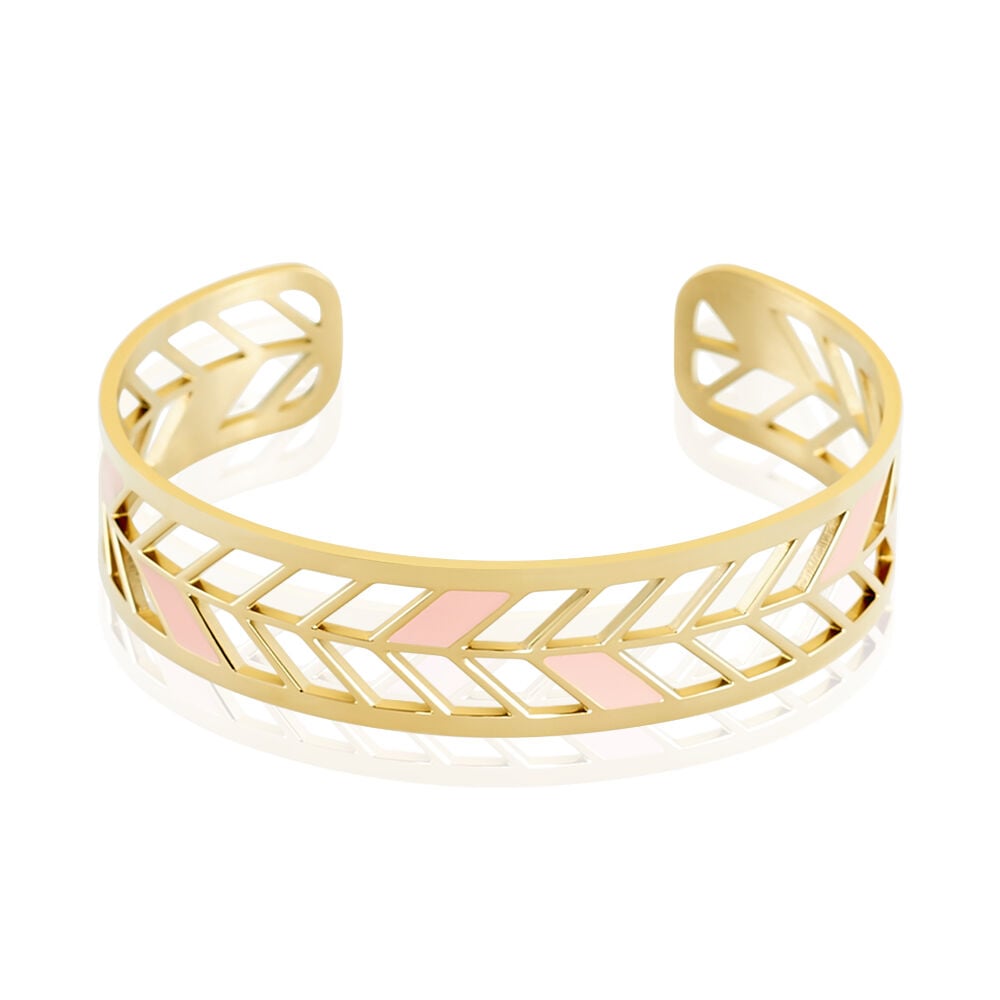 Bracelet Jonc Azat Acier Jaune - Bracelets joncs Femme | Marc Orian