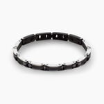 Bracelet Jourdan Acier Noir - Bracelets cha&icirc;nes Homme | Marc Orian