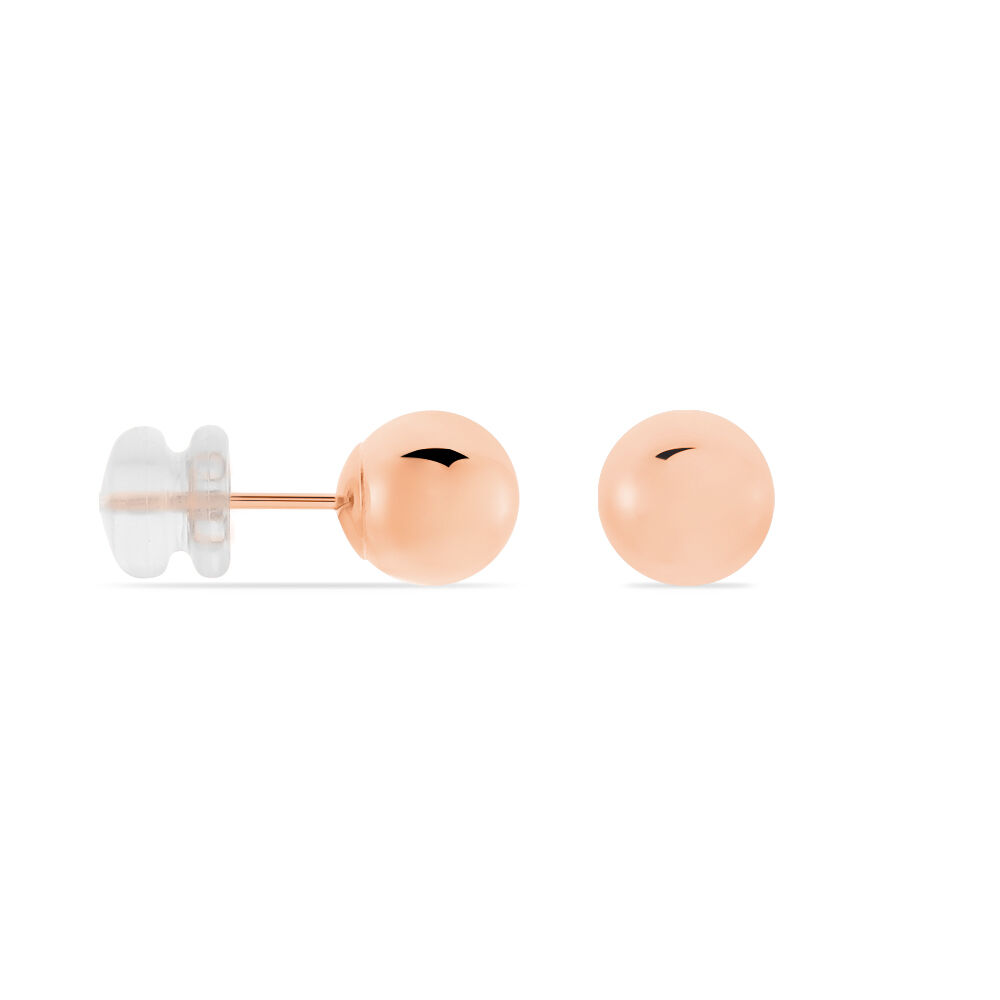 Boucles D'oreilles Puces Fidelia Boule Or Rose - Puces Femme | Marc Orian
