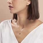 Collier Famata Argent Blanc Ambre - Colliers avec pierres Femme | Marc Orian